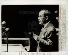 1955 Press Photo Antoine Pinay speaks at United Nations General Assembly in NY.