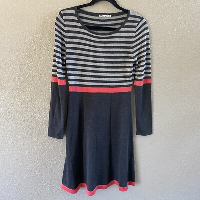 Eliza J Sweater Dress Womens Small Gray Red Striped Knit Career Preppy Academia | eBay Eliza J Sweater Dress Womens Small Gray Red Striped Knit Career Preppy Academia | eBay