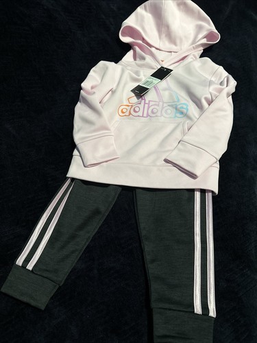 Adidas Boys Zip Up Front Tricot Black 2 pc Jacket Pants Set Youth - Picture 11 of 14