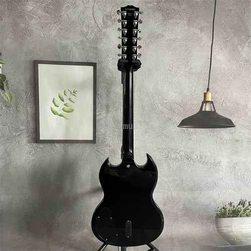 Custom 12 Strings SG Electric Guitar Solid Body HH Pickup Chrome Parts Fast Ship - Afbeelding 5 van 7