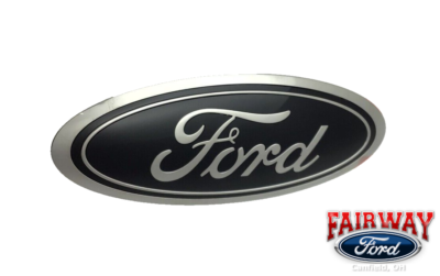 20 thru 22 Super Duty OEM Ford Rear Tailgate Emblem BLACK LC3Z