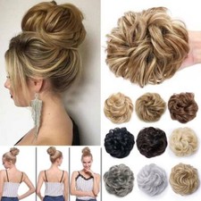 Extra Messy Bun Piece Scrunchie Updo Cover Rose Hair Extensions Natural As Human