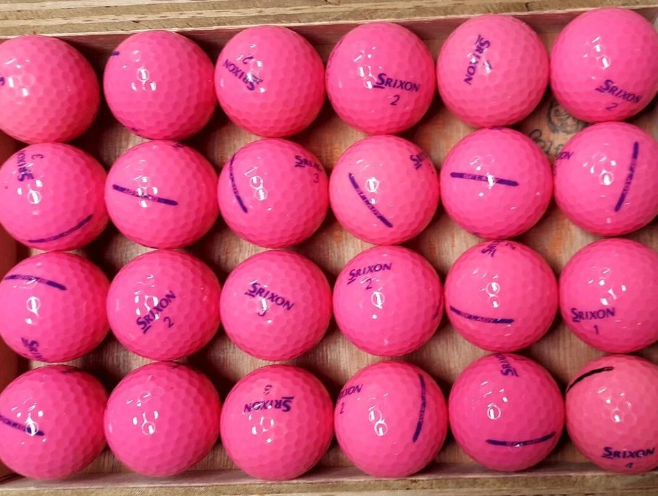 24 pelotas de golf Srixon Soft Feel Lady (SF Lady) 5A/4A rosa excelente estado Foto 2 de 2