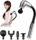 Massage Gun with Upgraded Extended Handle with 4 Massage Head & 6 Speed Levels