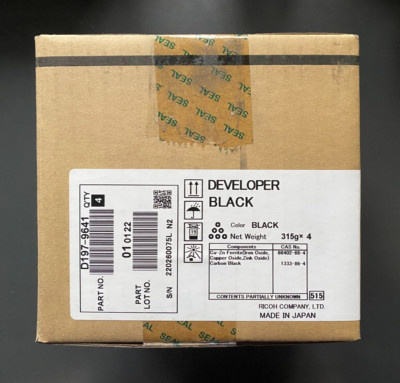 Original Ricoh Schwarz Entwickler / Teilenr. D197-9641 (inkl. MwSt.) 4er-BOX
