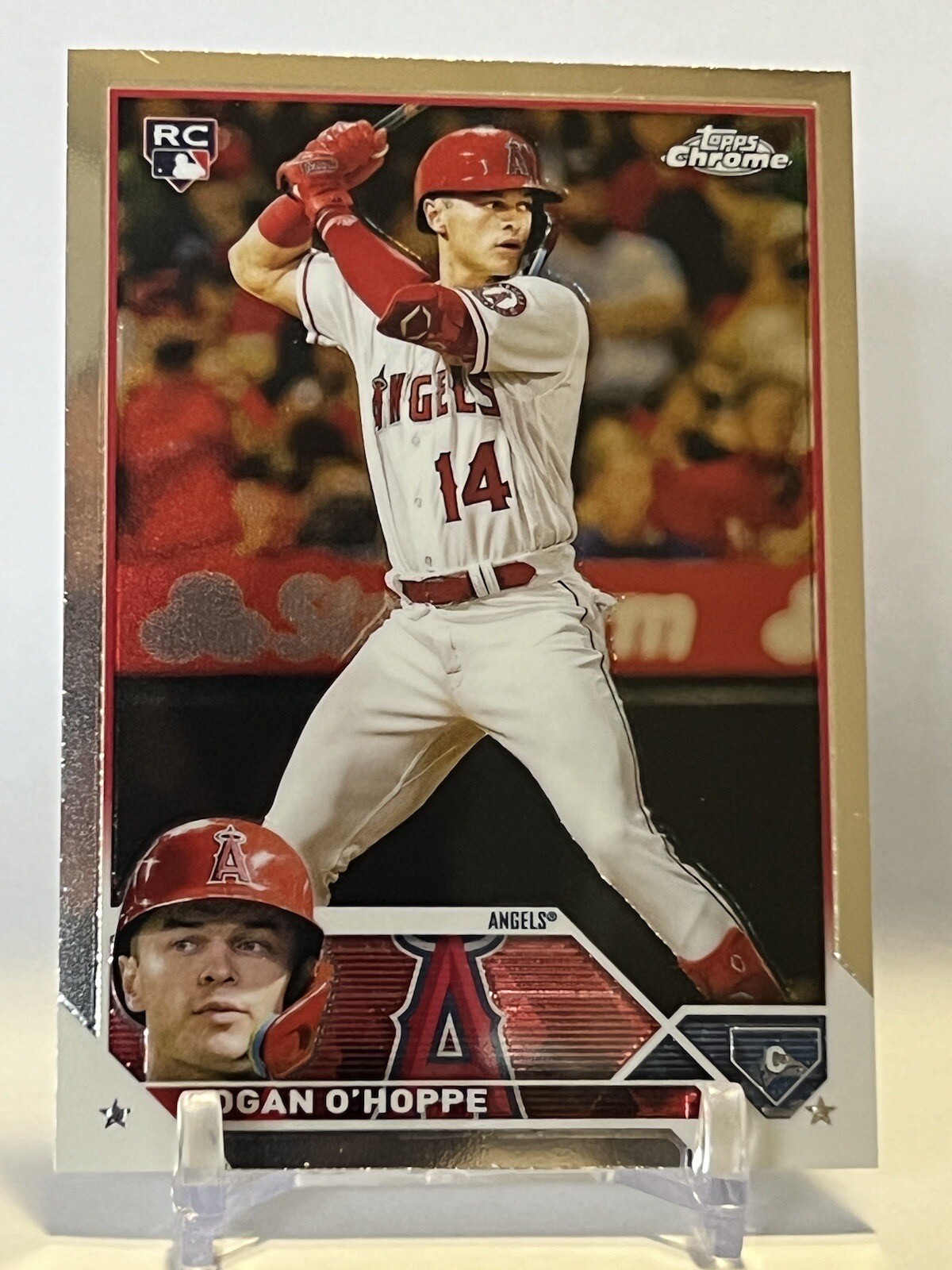 2023 Topps Chrome RC Logan O’Hoppe #188 Los Angeles Angels