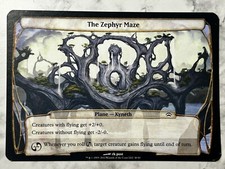 The Zephyr Maze MTG Magic Oversized Planechase 2012 Plane Card 3.5x5" - LP / MP