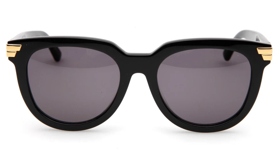 Nuevo BOTTEGA VENETA BV1104SA 001 GAFAS DE SOL NEGRAS 54-19-145mm Japón Foto 2 de 4