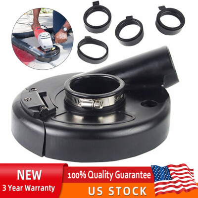 7'' Vacuum Dust Grinder Shroud Cover For Angle Grinder Hand Grind Convertible New