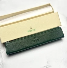 Rolex Pen Pouch Emerald Green Pencil Holder Case AD VIP Gift