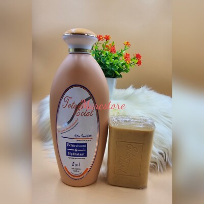 Eclat total light and moisturizing body lotion + soap combo