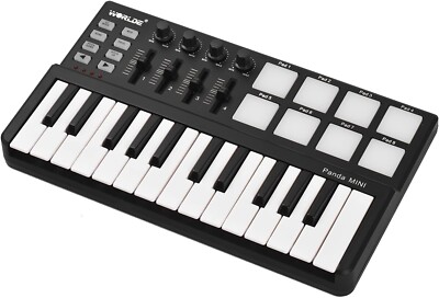 WORLDE Panda Mini Portable Mini 25-Key USB Keyboard Drum Pad MIDI Controller