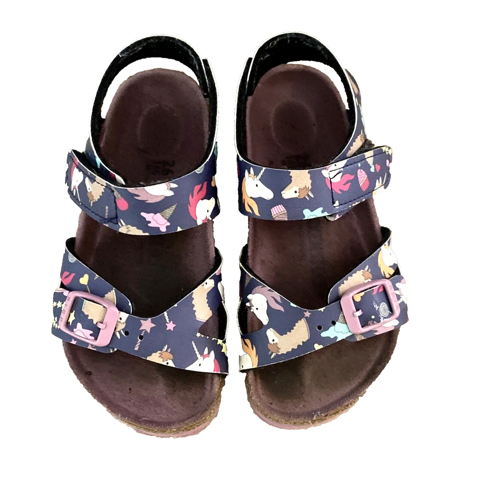 Sandalias BIRKENSTOCK Rio EU 26 Unicornio y Llama Púrpura Niños EE. UU. 8 8,5 Niñas Niños Foto 2 de 4