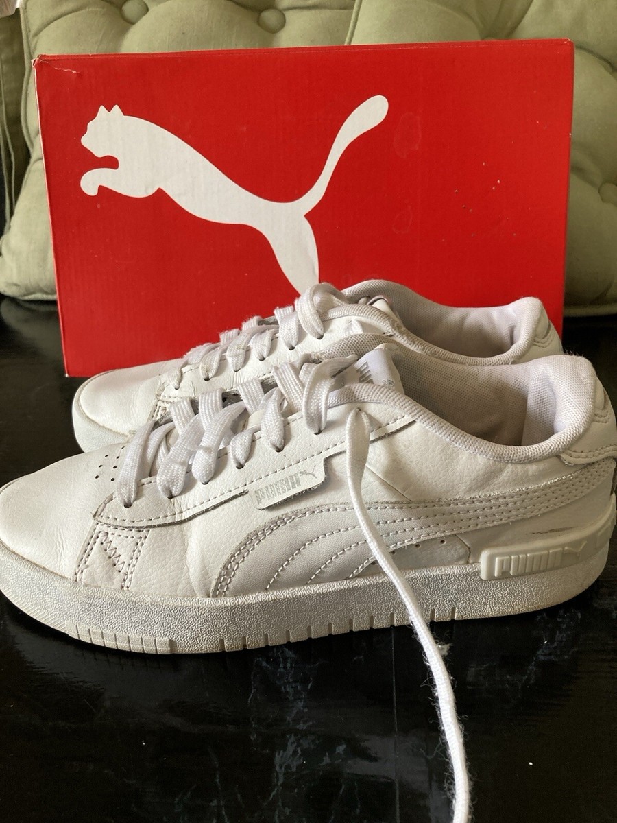 Puma Trainers In White, Lace up, Size 5 With a Puma Box | eBay UK