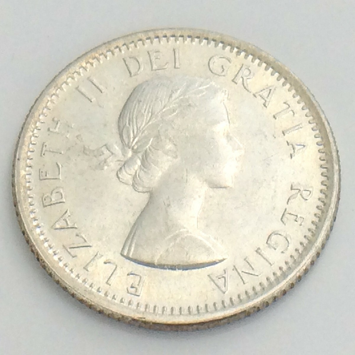 1964 Canada Ten 10 Cents Silver Dime Canadian Elizabeth II