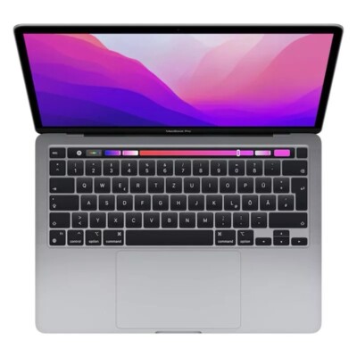 Apple MacBook Pro 13,3 Zoll (256GB SSD, Apple M2, 8GB RAM) QWERTY