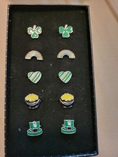 Girl Rings Lot Of 10 St.Patricks Day Theme.