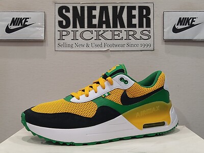Nike Men's Air Max SYSTM Running - Oregon Ducks - Size: 10 - DZ7738 700 - Yellow