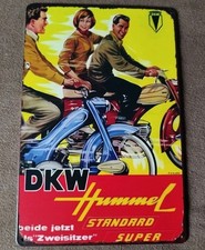 Blechschild DKW  Hummel Metallschild 