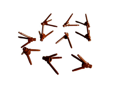10 LEGO  24855 City,Stalk Pflanzenstiele für Blüten in reddish brown lt.Abb.Neu