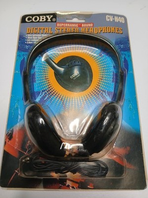 Coby Digital SUPER BASS Lightweight Stereo Headphones 3.5mm Plug CV-H40