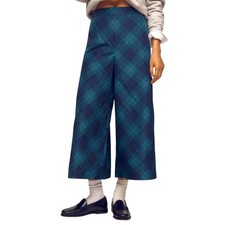  278 ANTHROPOLOGIE Maeve taffeta printed cropped wide leg pants XS