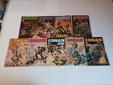 CONAN IL BARBARO SERIE COMPLETA 1 - 9 del 1980 EDIZIONI CORNO