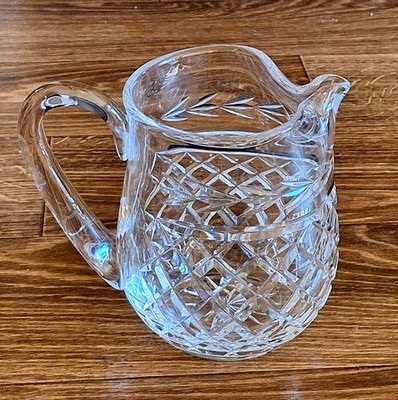 VINTAGE SIGNED WATERFORD CRYSTAL GLANDORE PATTERN ICE LIP WATER/JUICE PITCHER