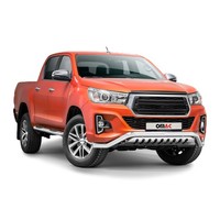 FrontbüGel FrontschutzbüGel FüR Toyota Hilux 2018-2020 Edelstahl Mit ABE Silber