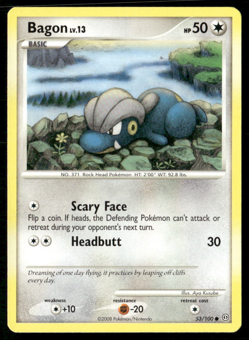 BAGON 53/100 COMMON STORMFRONT POKEMON LP
