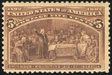US Stamps # 234 MNH F-VF Columbian Scott Value $150.00