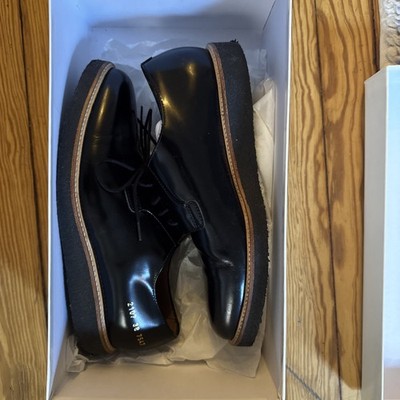 Common Projects Size 38 Derby Shine Black