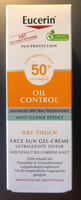 Eucerin Sun- Oil Control Gel-Creme Lsf 50Plus Pzn 10832664 - 50 Ml