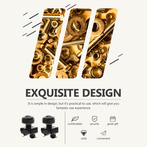 50 Sets Cage Nut Rack Screws and Nuts Metal Hardware (nuts Bolts) Mount - 第 9/11 張圖片