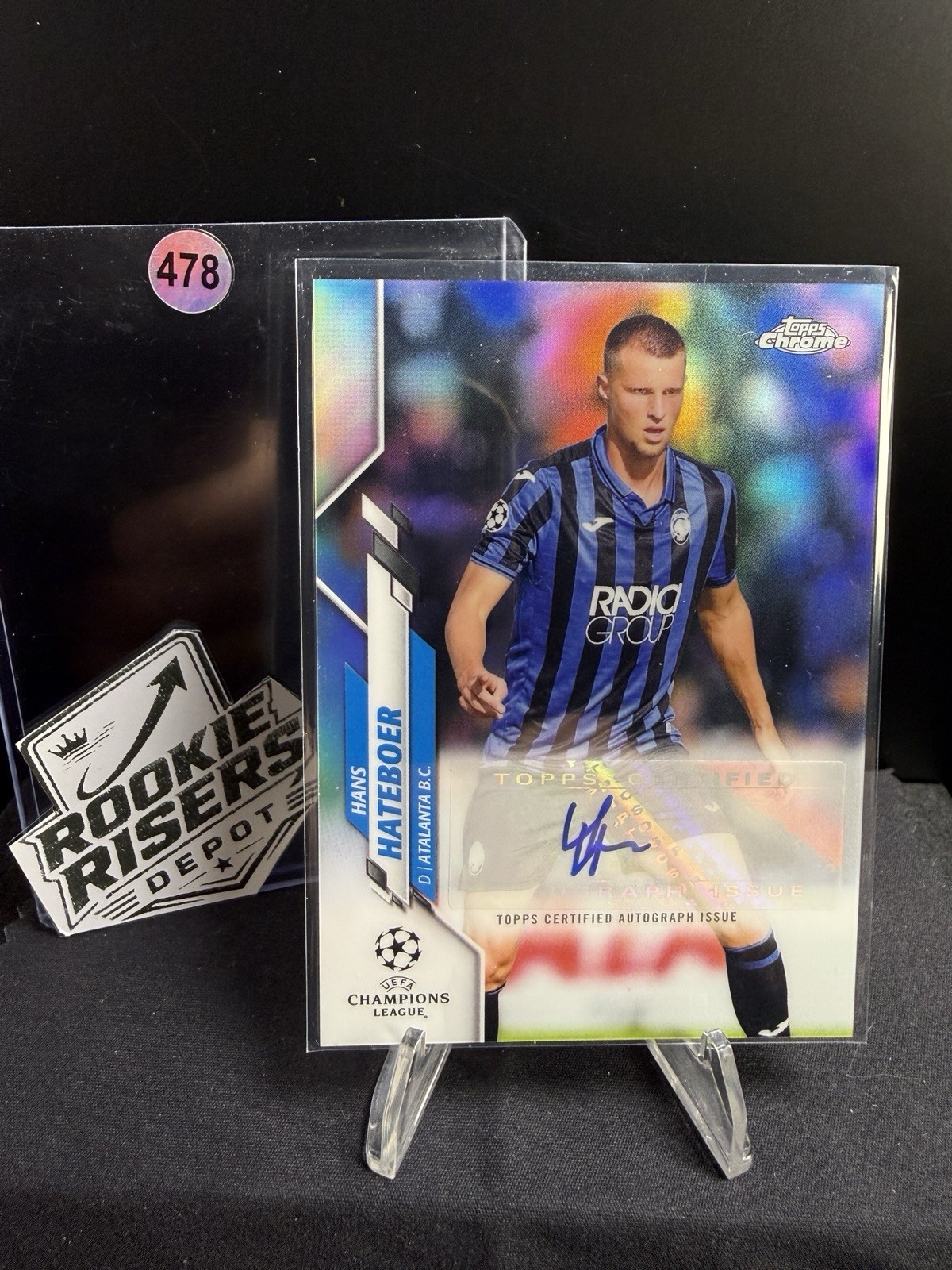 2019-20 Topps Chrome UEFA Champions League - Autographs Hans Hateboer #CA-HH...