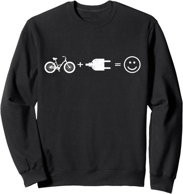 Life is Better With An E-Bike Electric Bicycle Funny Unisex Crewneck Sweatshirt