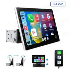 Apple/Android Carplay 10.1" Bluetooth Single 1 Din Touch Screen Car Stereo Radio
