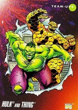 1992 Marvel Universe #98 Hulk and Thing