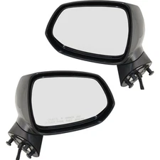Set of 2 Mirror Power For 2007-2008 Honda Fit Left And Right Manual Folding