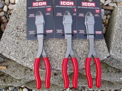3 ICON 11  HIGH LEVERAGE DIAGONAL OFFSET CUTTERS PLIERS 59737 PDC11 BRAND NEW