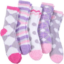 Womens Fuzzy Socks Fluffy Slipper Cozy Cabin Winter Soft Fleece Warm Comfy Th...