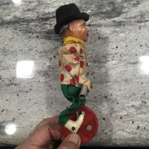 CIRCUS CLOWN UNICYCLE TIGHTROPE WALKER - “Made In West Germany” - 1950s - VG+ - Picture 3 of 6