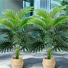 2Pcs  Artificial Monstera Tree Fake Plant Indoor Outdoor Home Decor