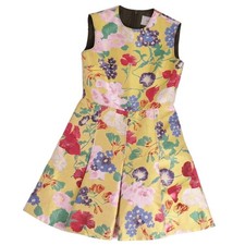 VALENTINO Dress Sleeveless Floral Embroidery Silk Top Women 40 Used MOLO-0