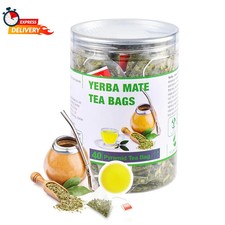 40 Yerba Mate Tea Bag, 3G/Bag, Unsmoked Yerba Mate Loose Leaf Tea Packets, Unswe