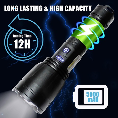 Flashlights High Lumens Rechargeable,300000 Lumens Super Bright Flashlights, ... - Picture 8 of 8