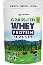 Grass Fed Whey Isolate Protein Powder – Unflavored, Heavy-Metal Tested, 28G Prot