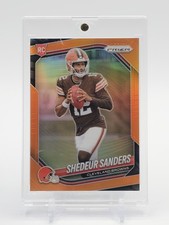 SHEDEUR SANDERS 2025 PANINI PRIZM ROOKIE ORANGE /249 #302 BROWNS FOOTBALL Q6846