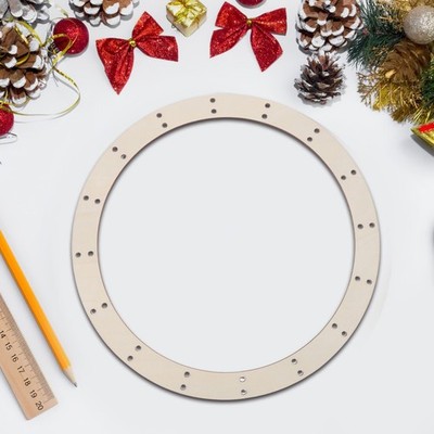 4 Pcs Kranzrahmen Aus Holz Holzkranzbasis Rundkranzrahmen Weihnachten