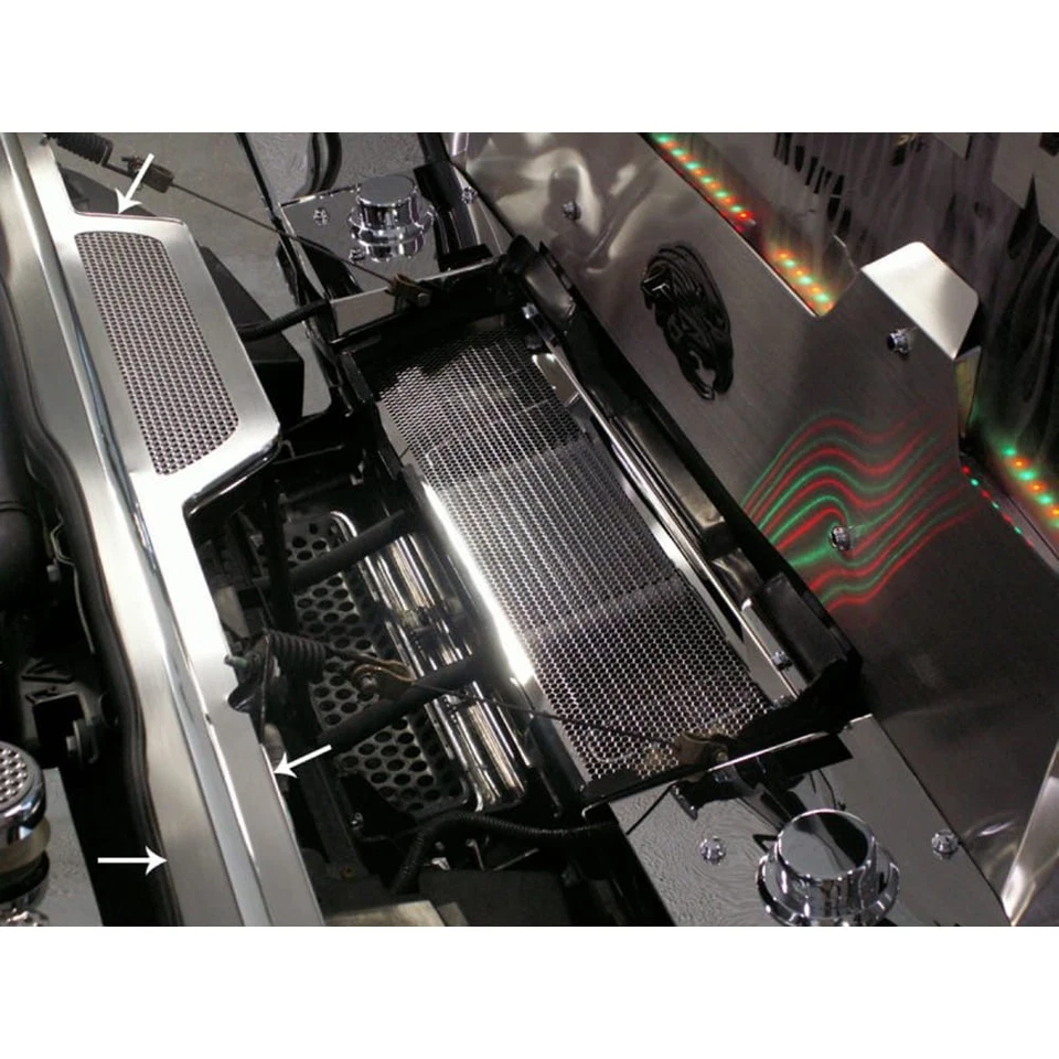 Perforated Stainless Steel Header Plate for 2003-2007 Hummer H2 - Image 2 of 4